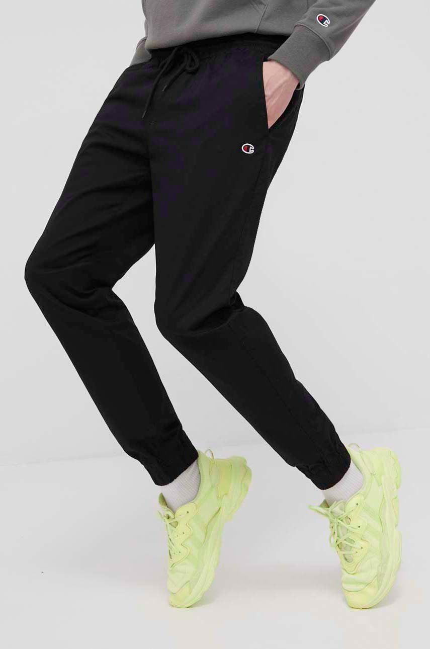 Champion spodnie męskie kolor czarny joggery