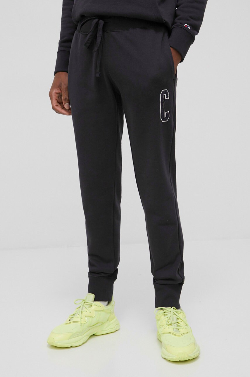 Champion pantaloni 217170 barbati, culoarea gri, cu imprimeu