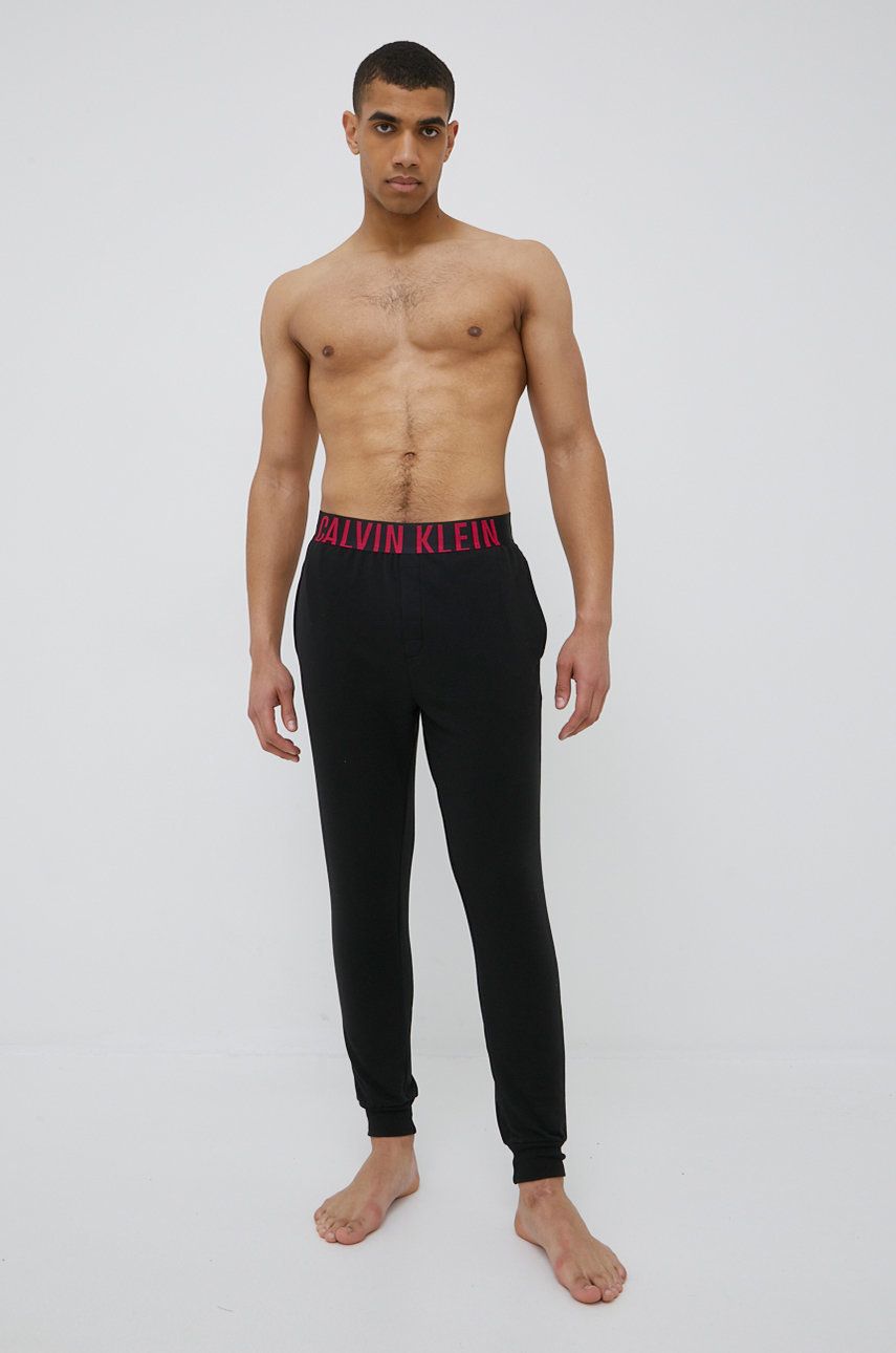 Calvin Klein Underwear spodnie dresowe męskie kolor czarny gładkie