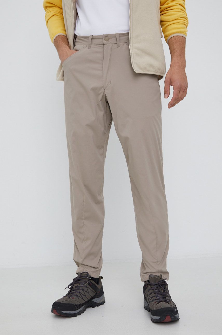 Houdini pantaloni de exterior Wadi barbati, culoarea bej answear.ro imagine noua