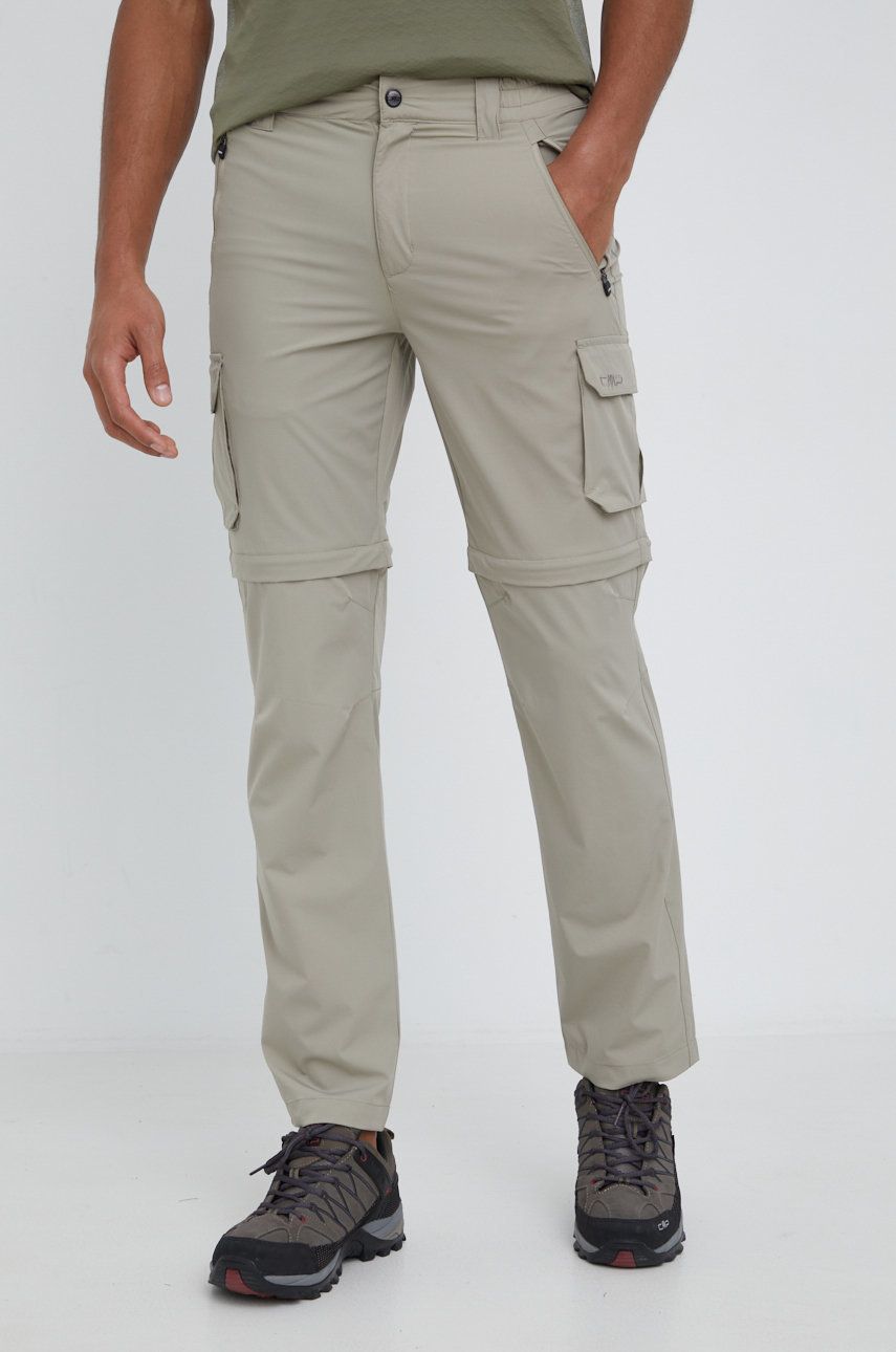 CMP pantaloni de exterior barbati, culoarea bej, drept answear.ro