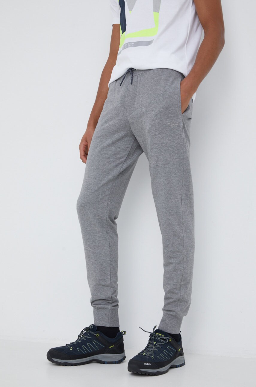 Cmp pantaloni de trening barbati, culoarea gri, neted