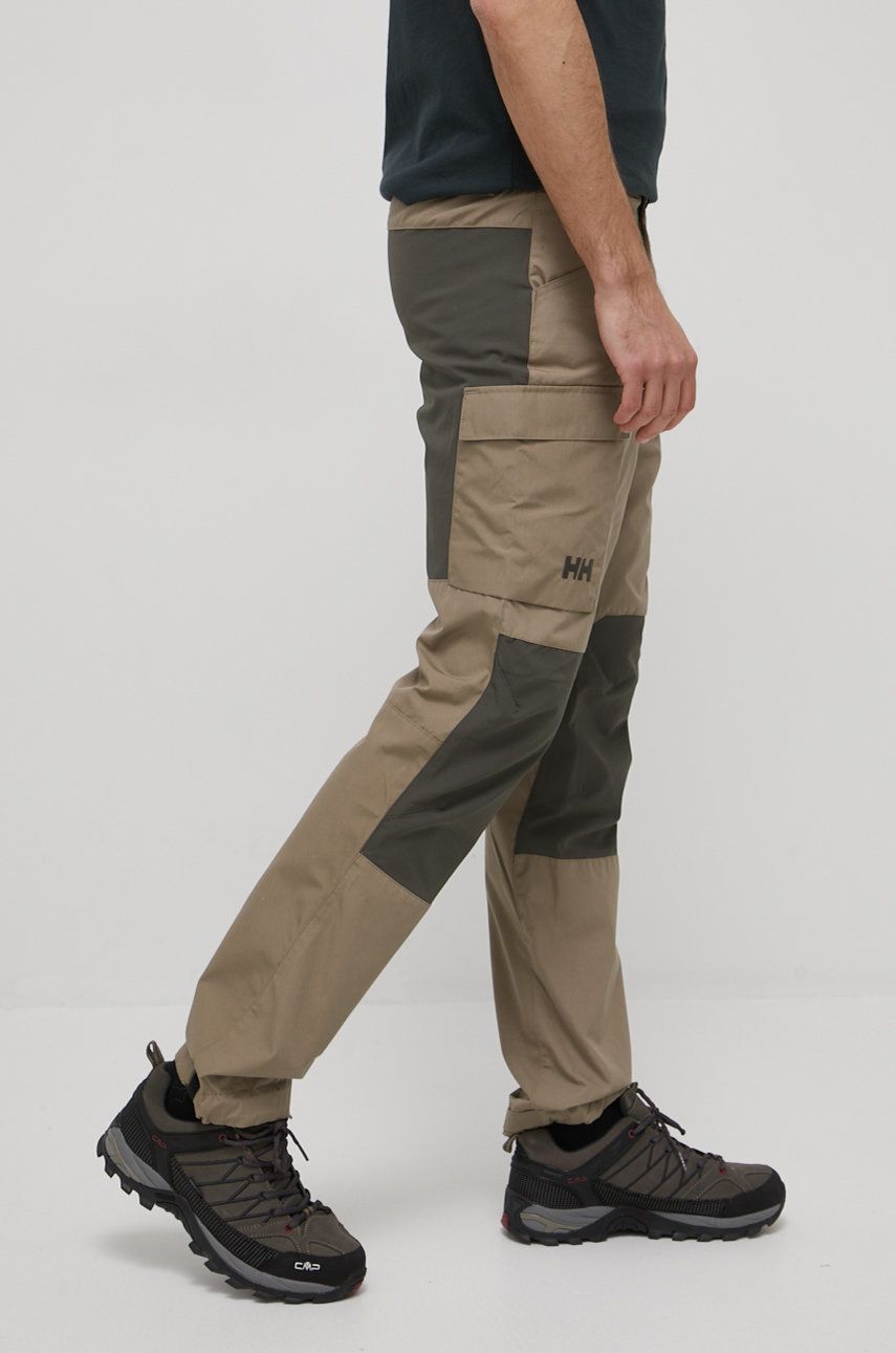 Helly Hansen spodnie outdoorowe Vandre męskie kolor beżowy