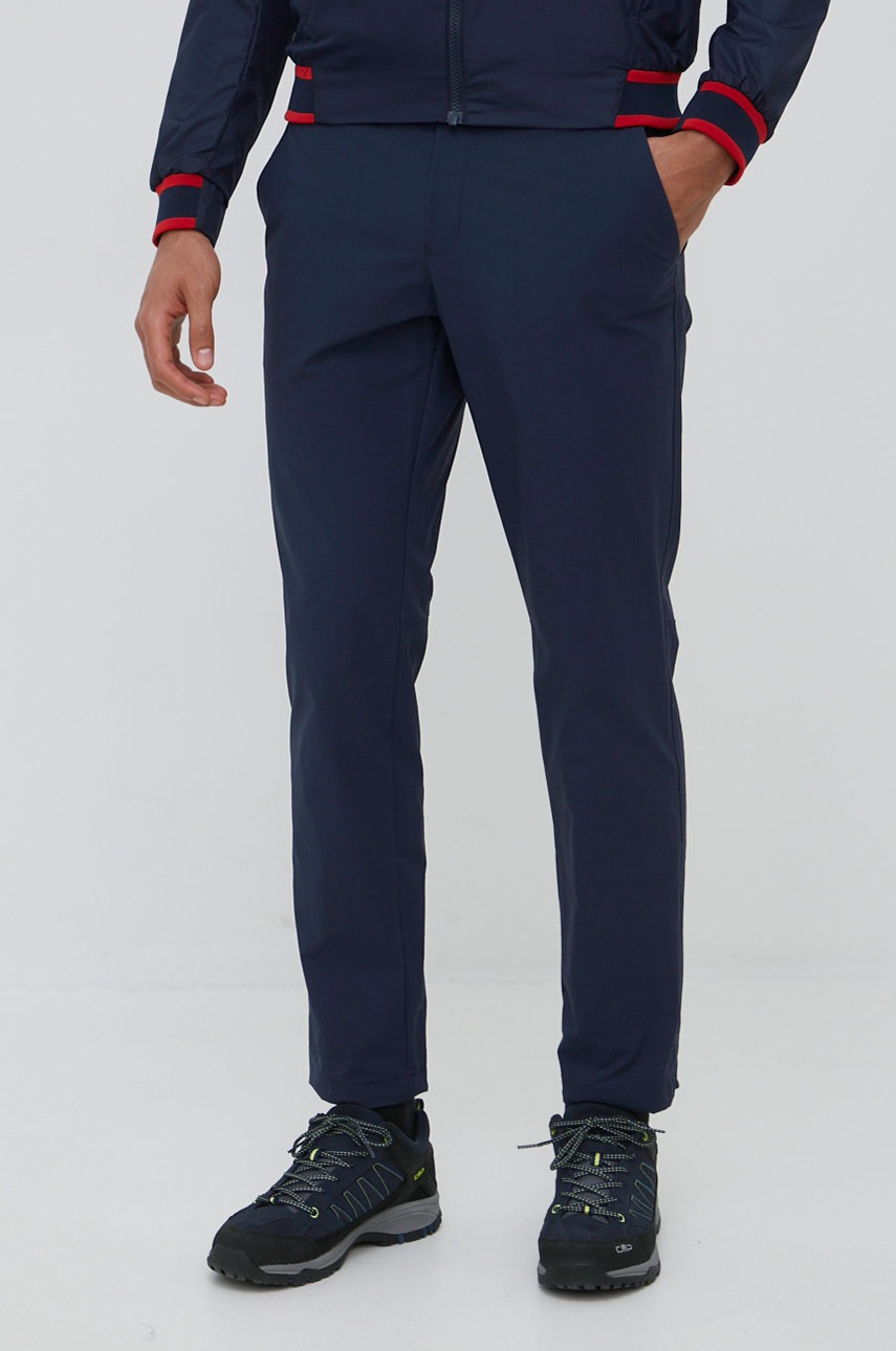 Helly Hansen pantaloni de exterior Campfire 2.0 barbati, culoarea albastru marin Helly Hansen pantaloni de exterior Campfire 2.0 barbati, culoarea albastru marin answear.ro