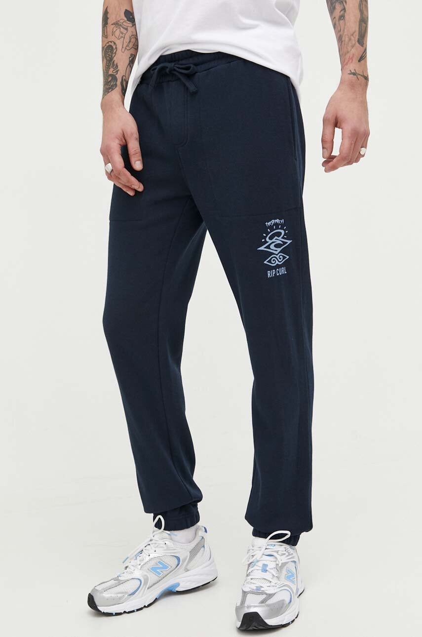 Rip Curl Pantaloni De Trening Culoarea Gri, Cu Imprimeu