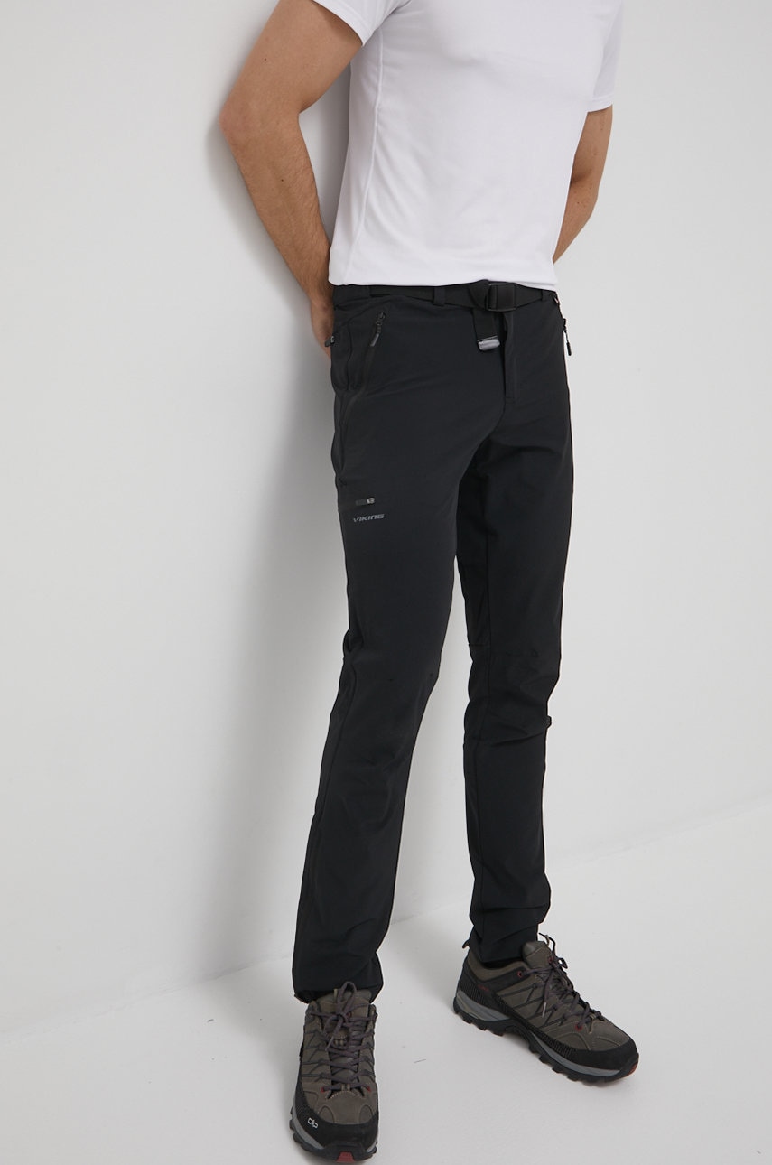 Viking pantaloni de exterior Expander barbati, culoarea negru