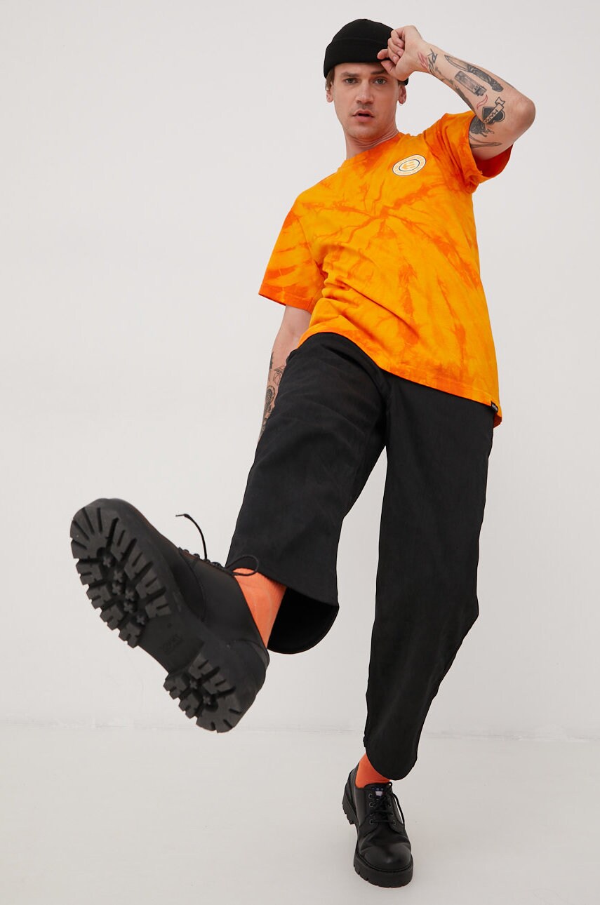 Huf pantaloni barbati, culoarea negru, drept