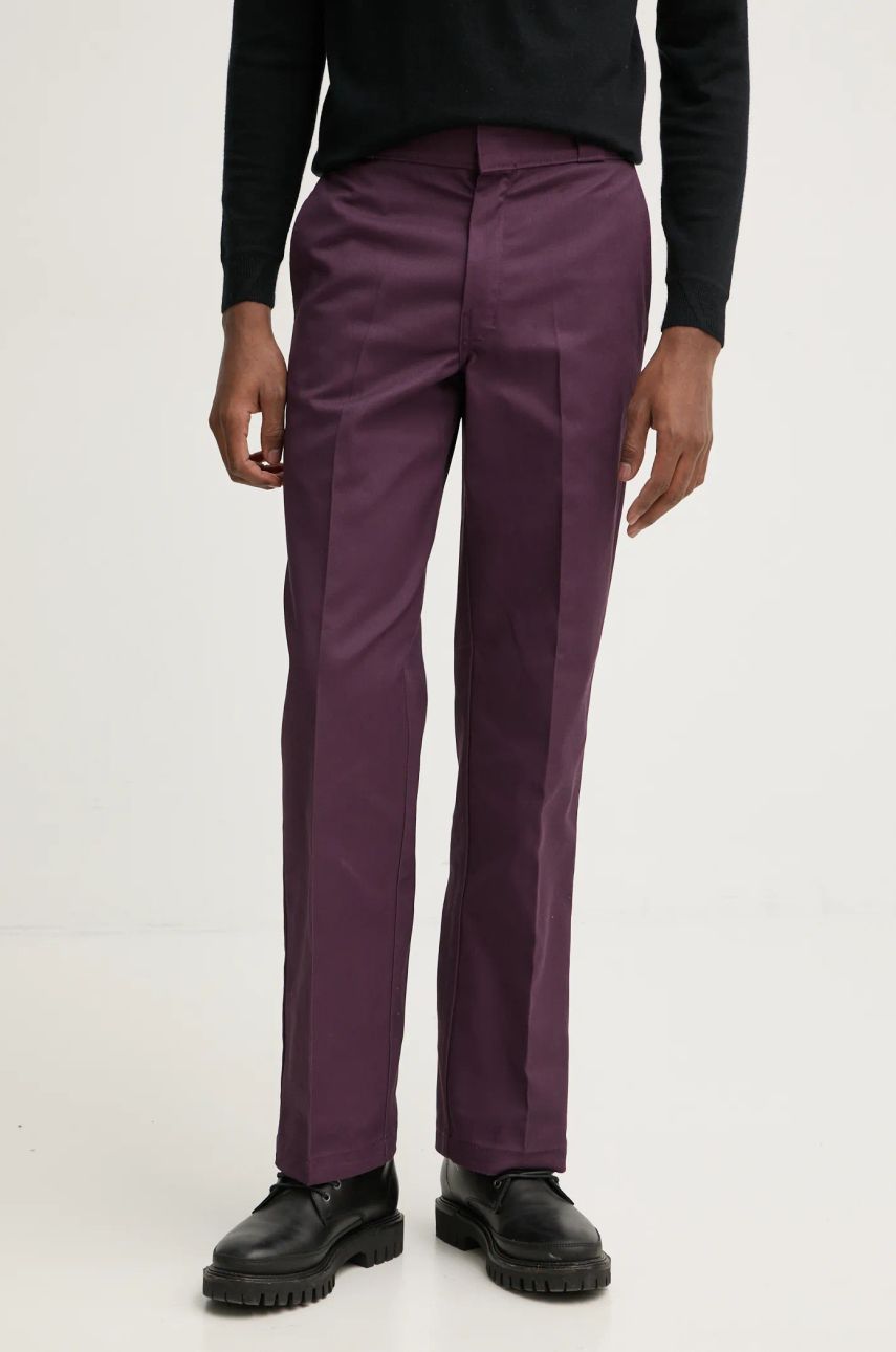 Dickies pantaloni 874 barbati, culoarea violet, drept