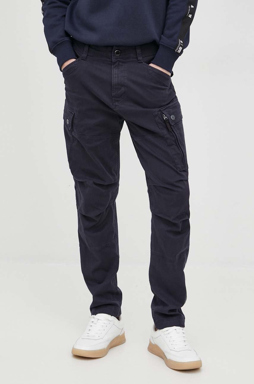 

Панталони G-Star Raw мъжко в тъмносиньо с кройка тип карго, Тъмносин