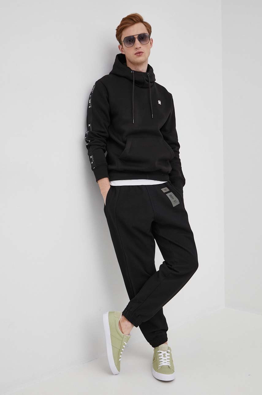 

Спортивні штани G-Star Raw чоловічі колір чорний з аплікацією