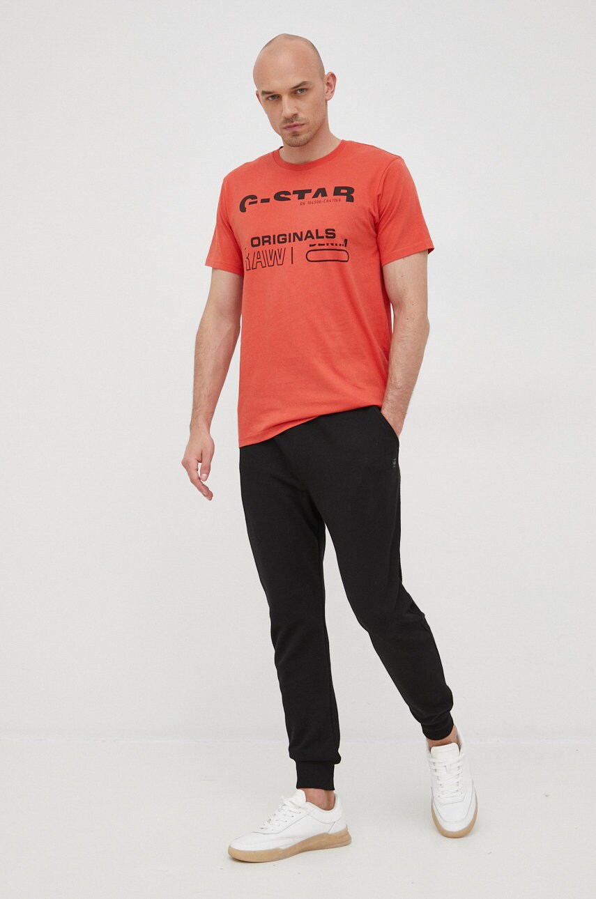 

Спортивные штаны G-Star Raw мужские цвет чёрный с аппликацией