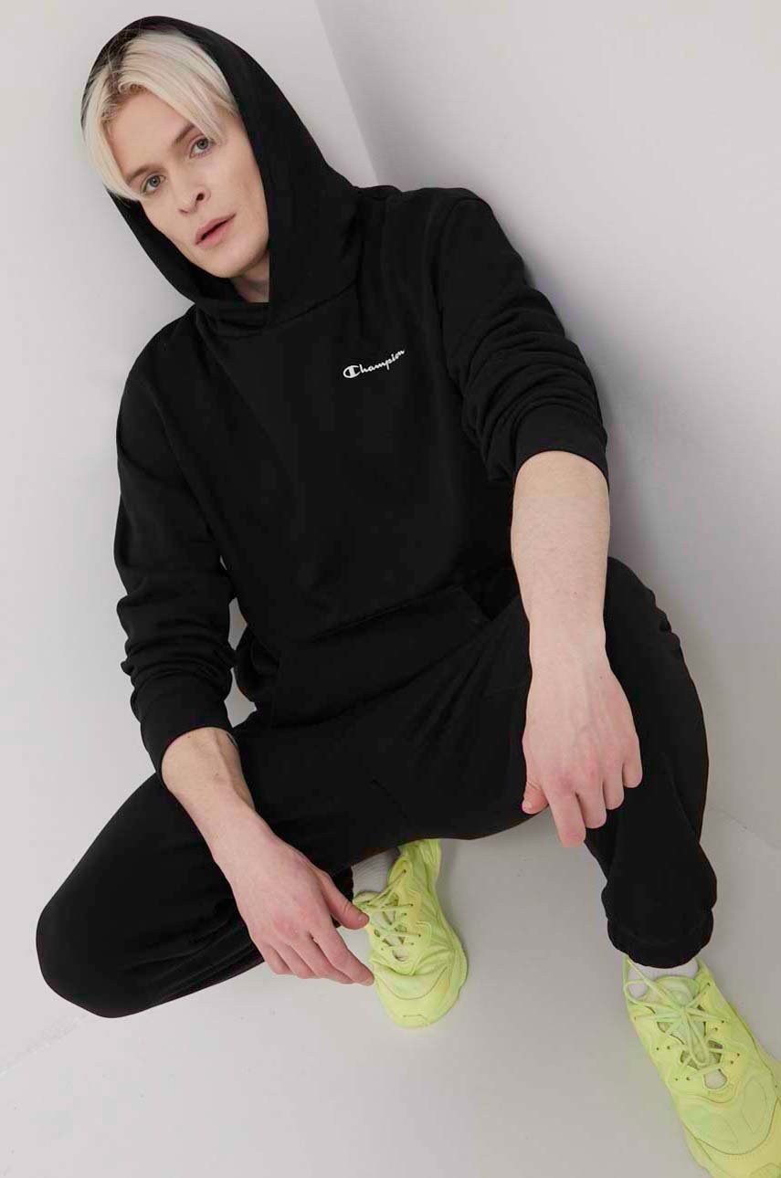 

Брюки Champion 217404 цвет чёрный с аппликацией