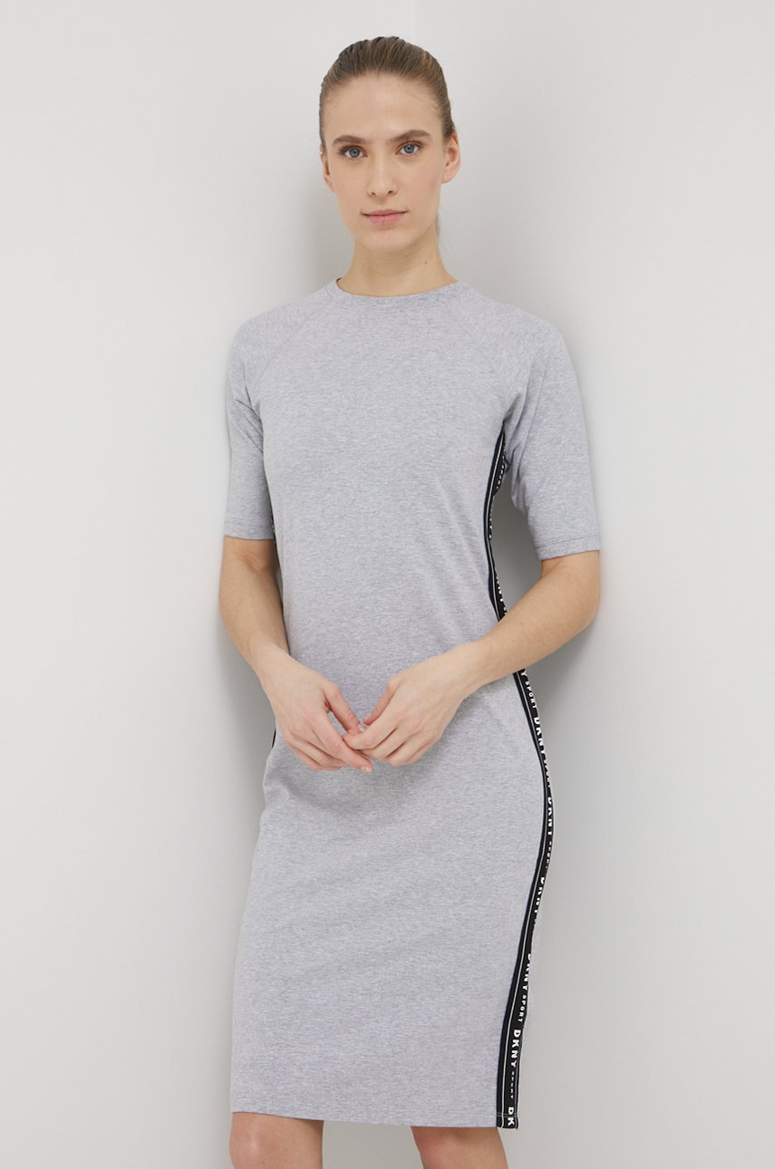 

Сукня Dkny колір сірий mini облягаюча