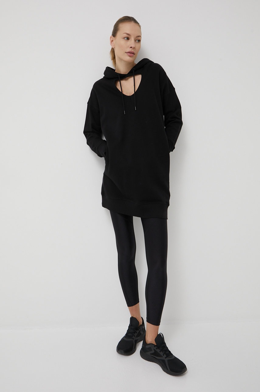 

Хлопковое платье Dkny цвет чёрный mini oversize