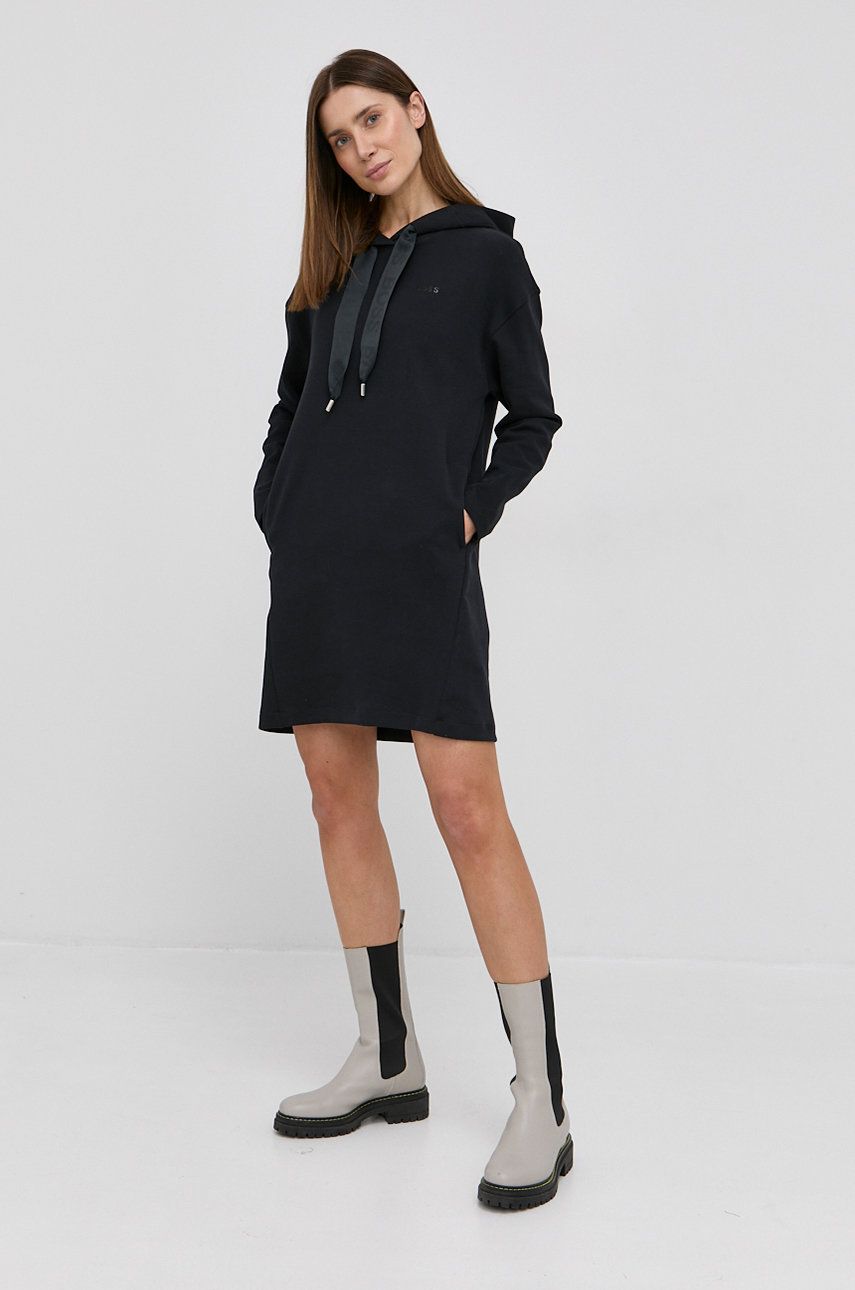 

Платье Boss цвет чёрный mini oversize