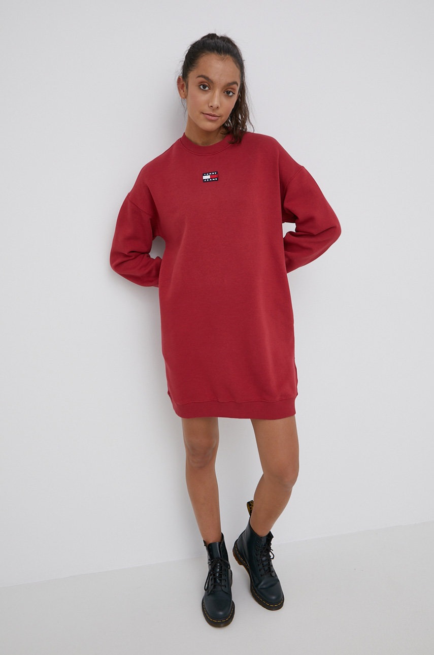 

Сукня Tommy Jeans колір червоний mini пряма
