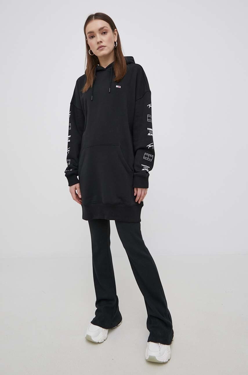 

Сукня Tommy Jeans колір чорний mini пряма