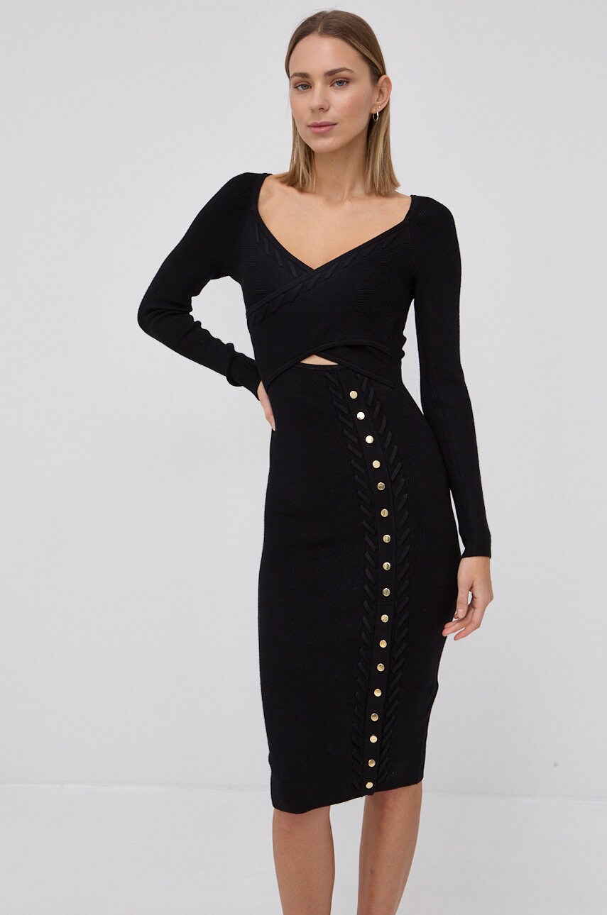 

Платье Guess цвет чёрный mini облегающее