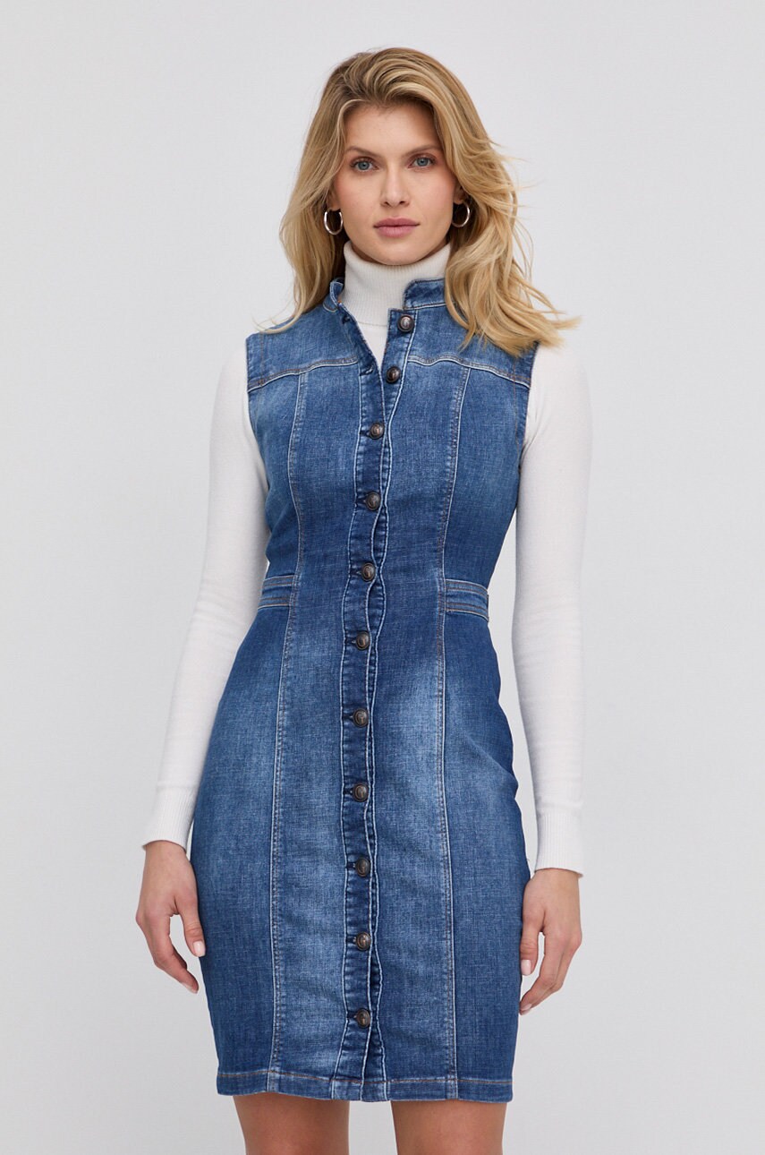 

Джинсовое платье Guess mini прямое