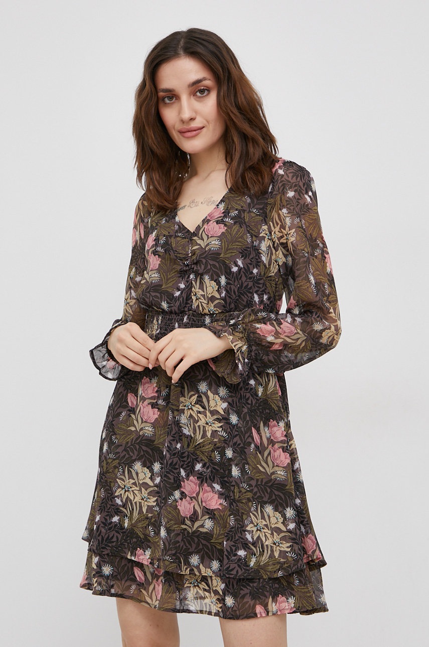 

Рокля Only къс модел разкроен модел, Многоцветен