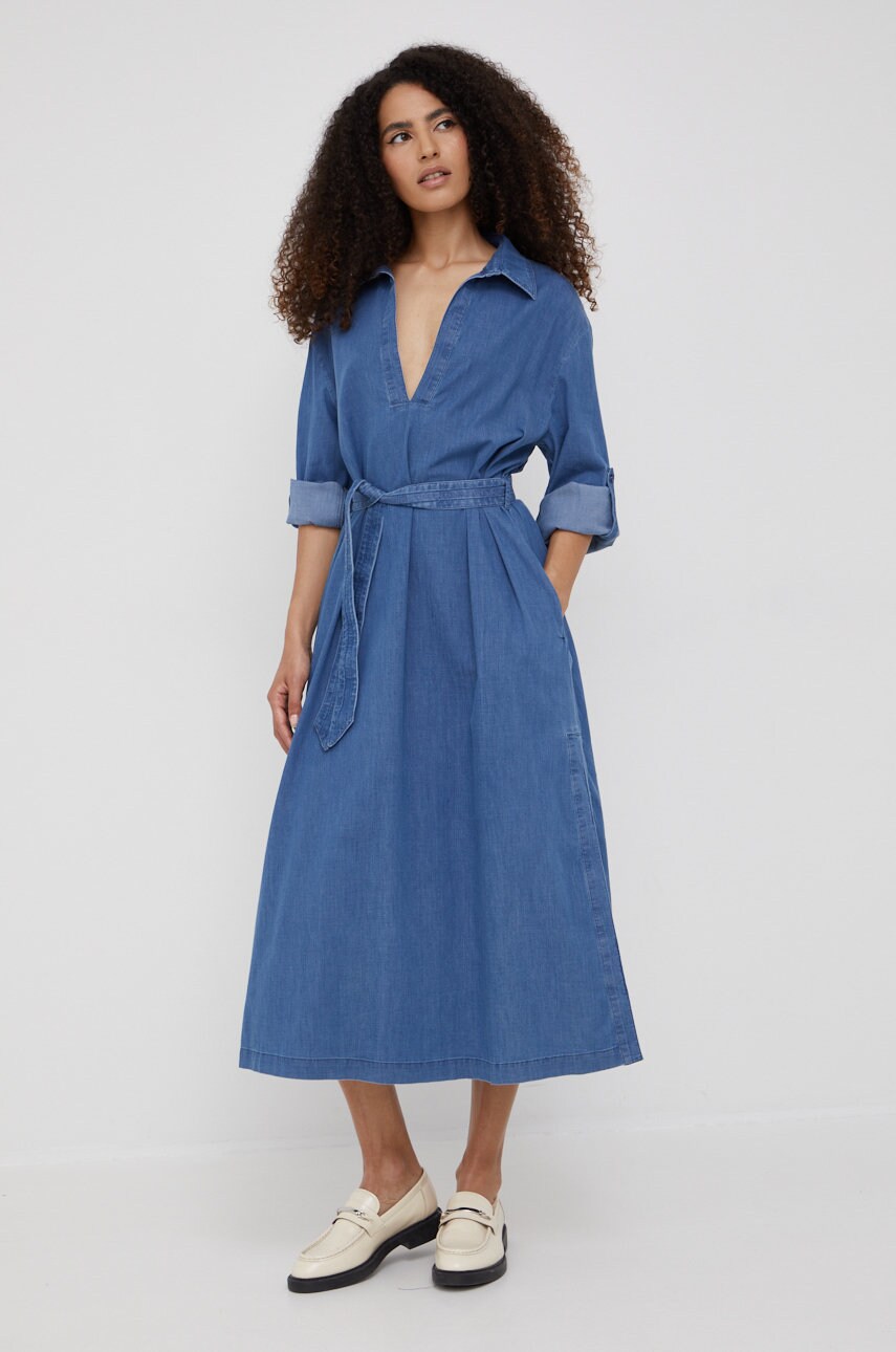

Джинсовое платье Emporio Armani midi oversize