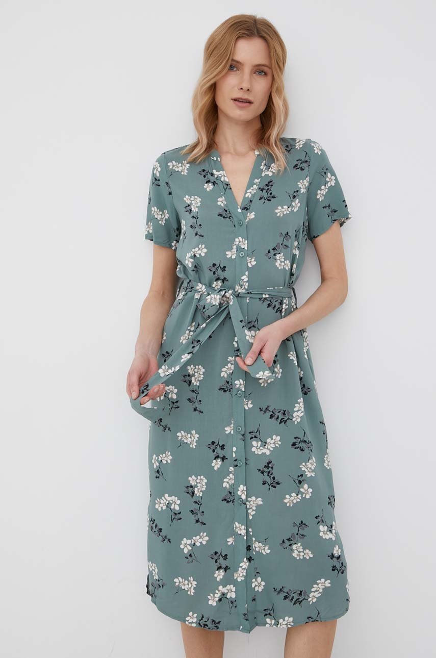 

Сукня Vero Moda колір зелений midi пряма