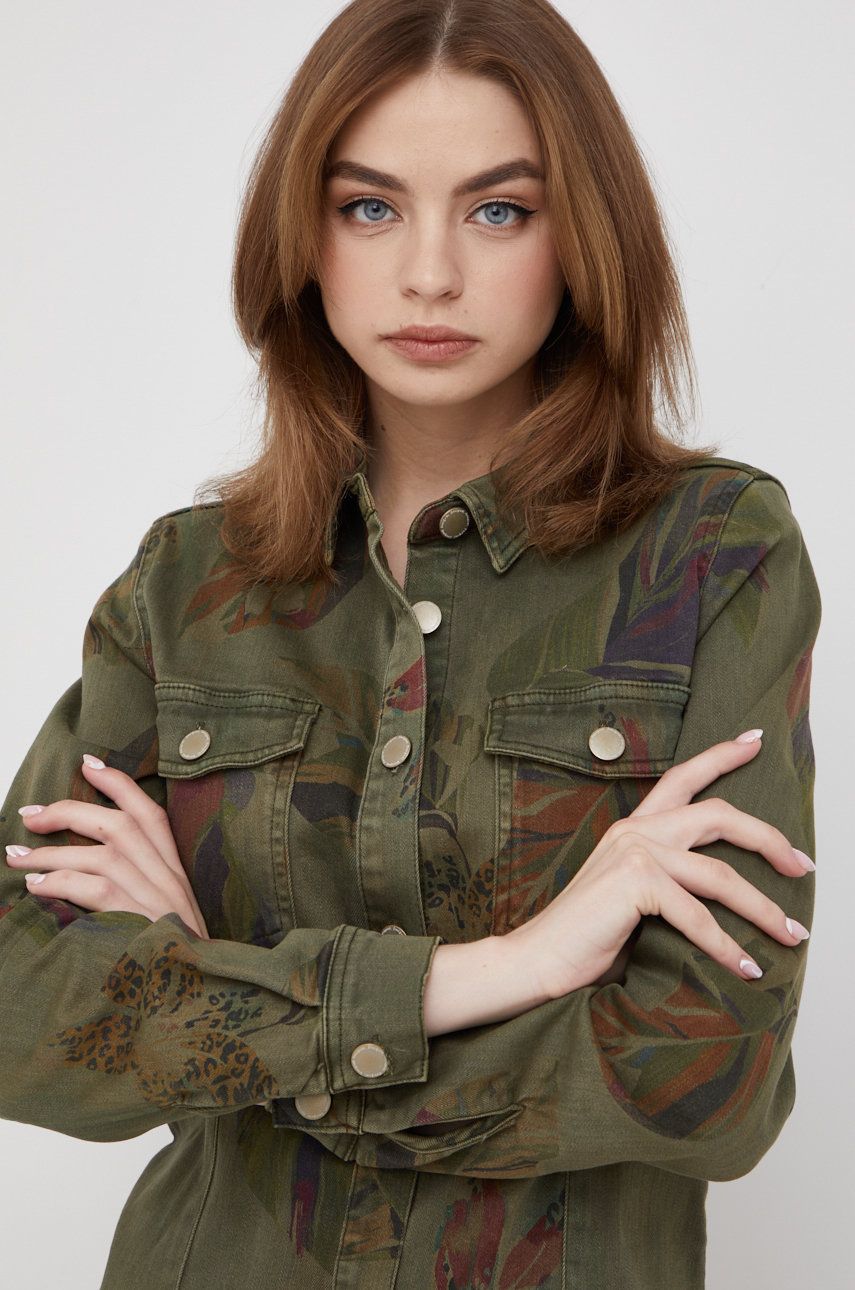 Сукня Desigual колір зелений mini пряма