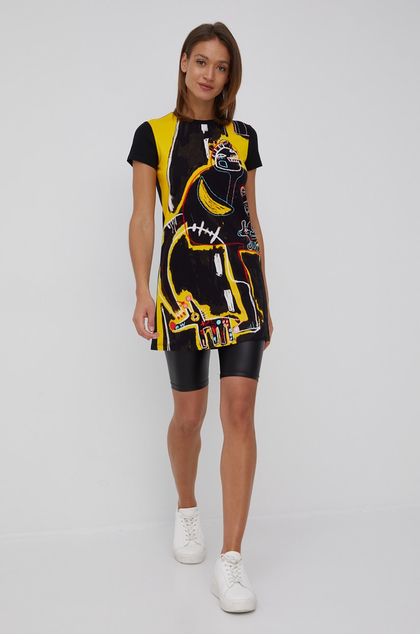 Desigual t-shirt bawełniany mini prosta