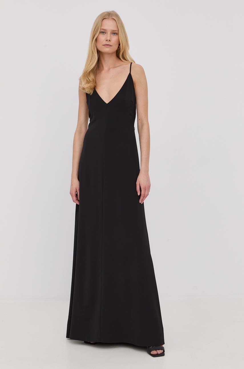 

Платье Patrizia Pepe цвет чёрный maxi прямая