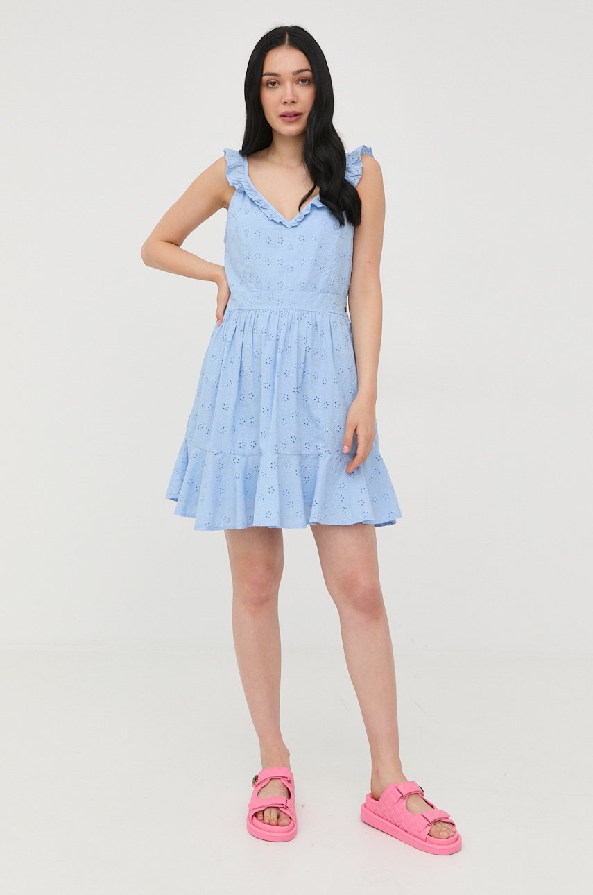 

Бавовняна сукня Guess mini розкльошена