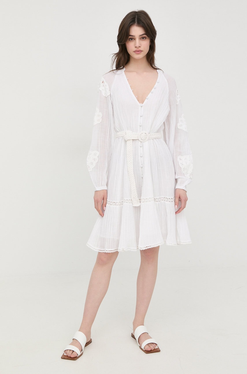 

Сукня Guess колір білий mini розкльошена