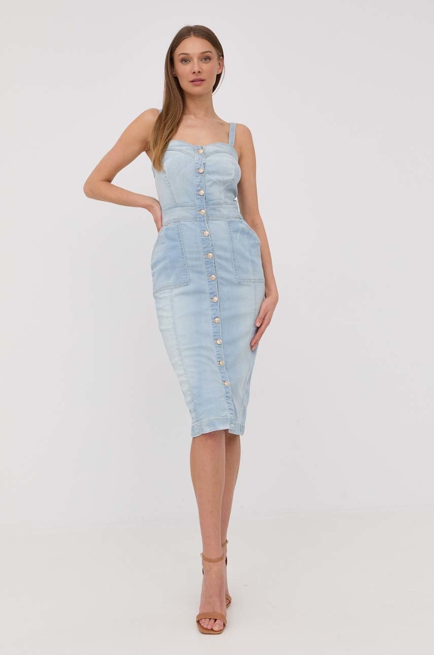 

Джинсовое платье Guess mini облегающая