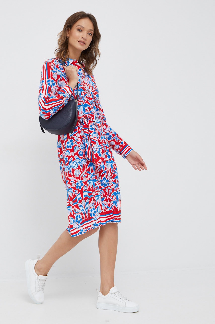 

Платье Tommy Hilfiger midi расклешённая