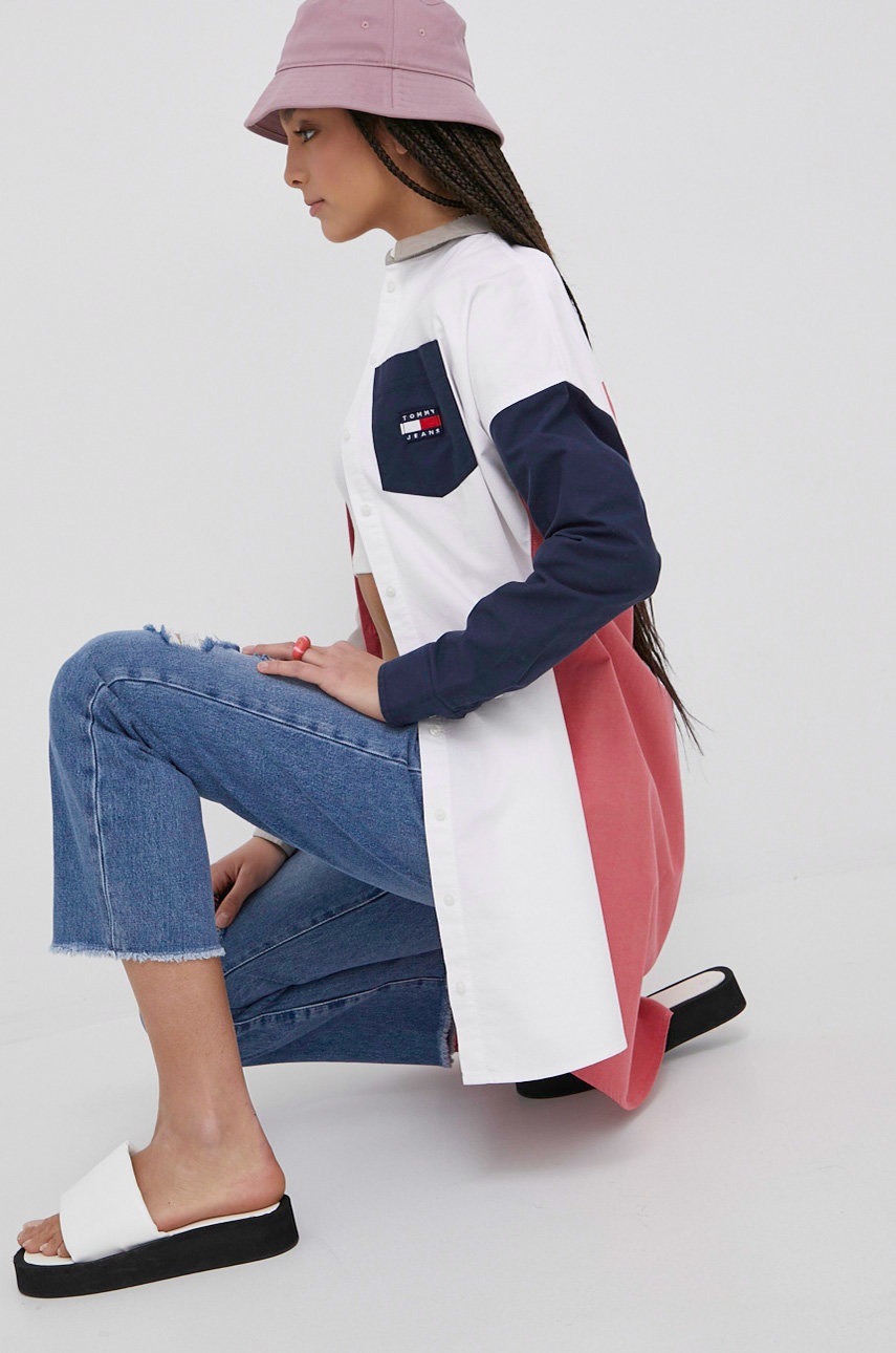 

Бавовняна сукня Tommy Jeans mini oversize