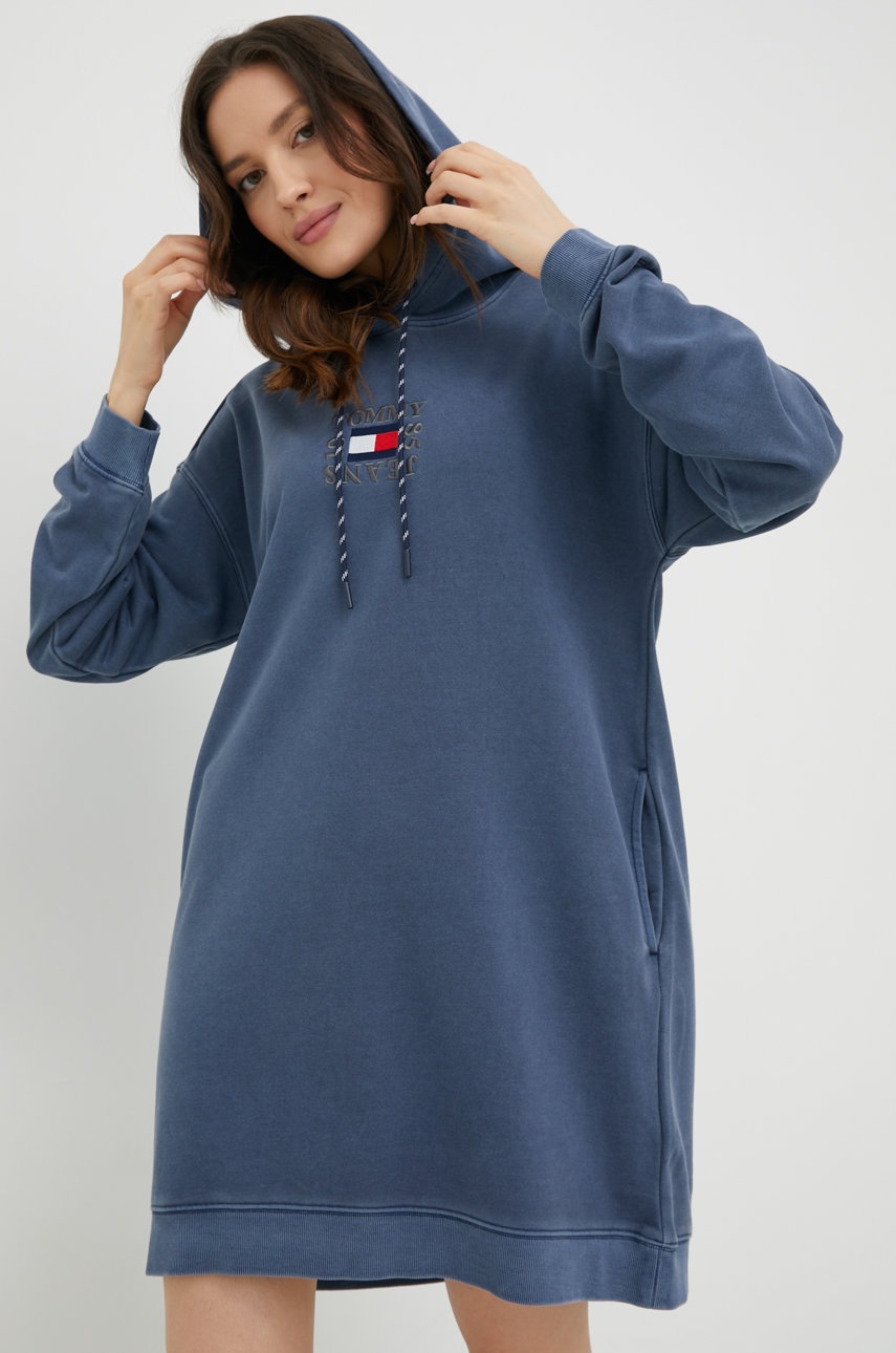 

Платье Tommy Jeans цвет синий mini oversize