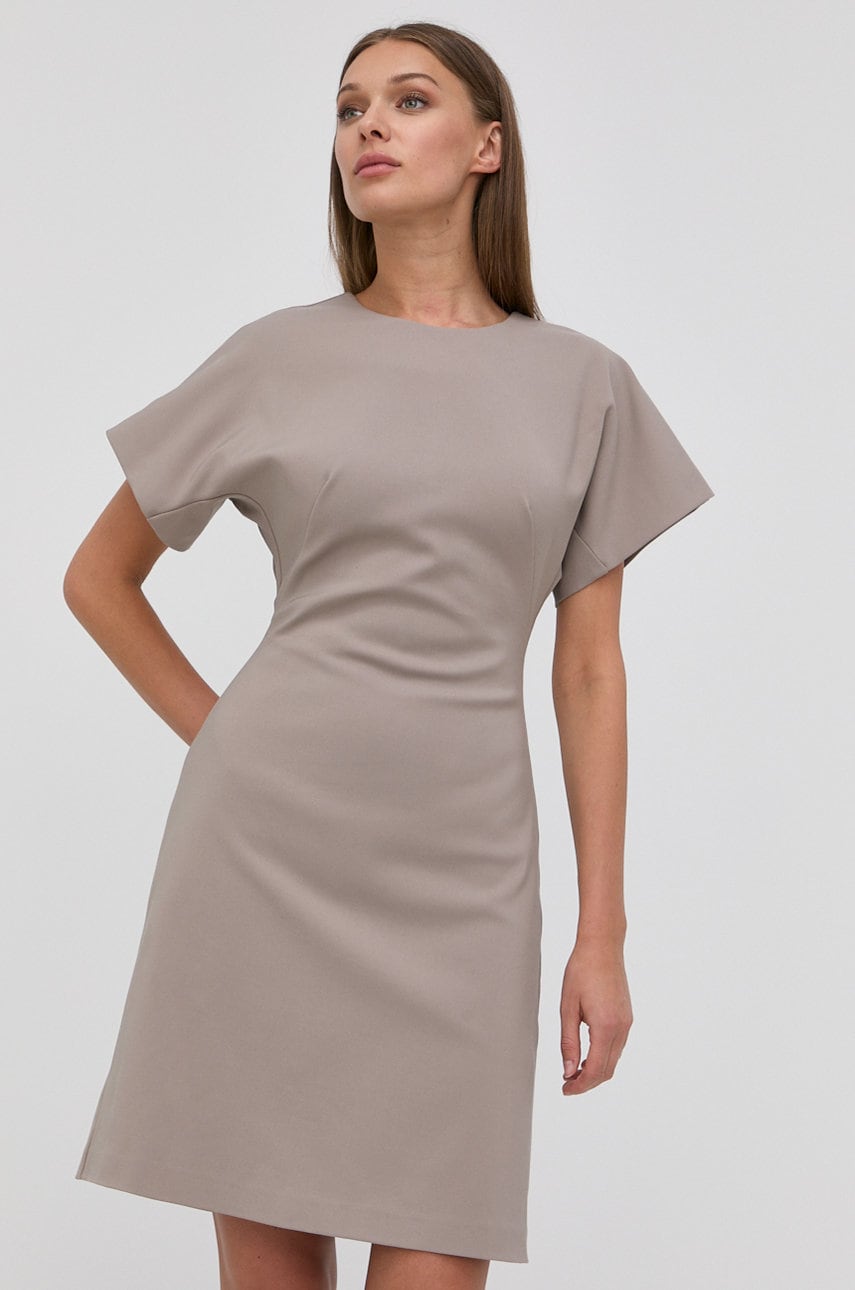 Tiger of sweden rochie culoarea bej, mini, mulata