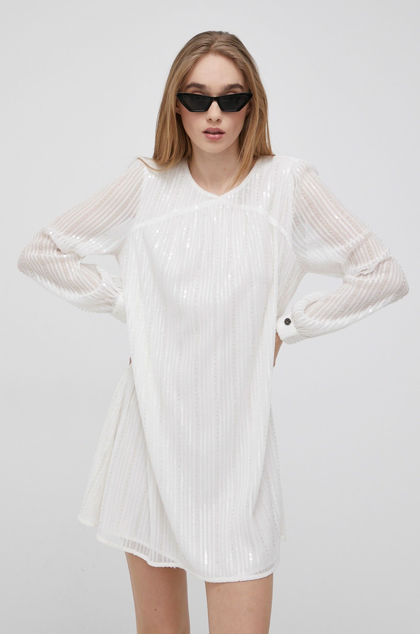 

Платье Superdry цвет белый mini oversize