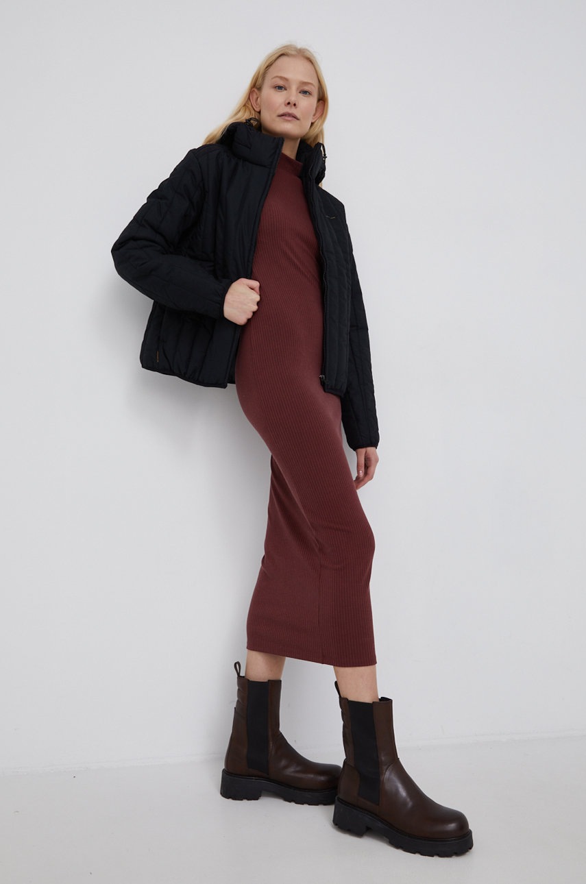 

Платье G-Star Raw цвет бордовый midi облегающее
