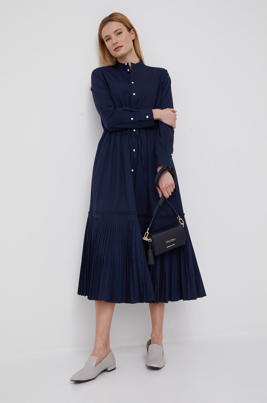 

Сукня Polo Ralph Lauren колір синій maxi розкльошена