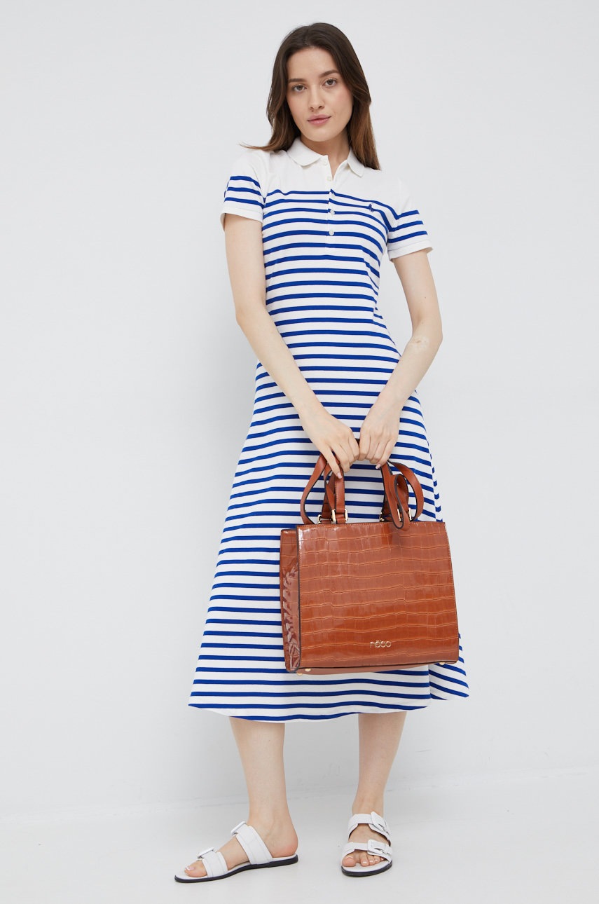 

Платье Polo Ralph Lauren midi расклешённая