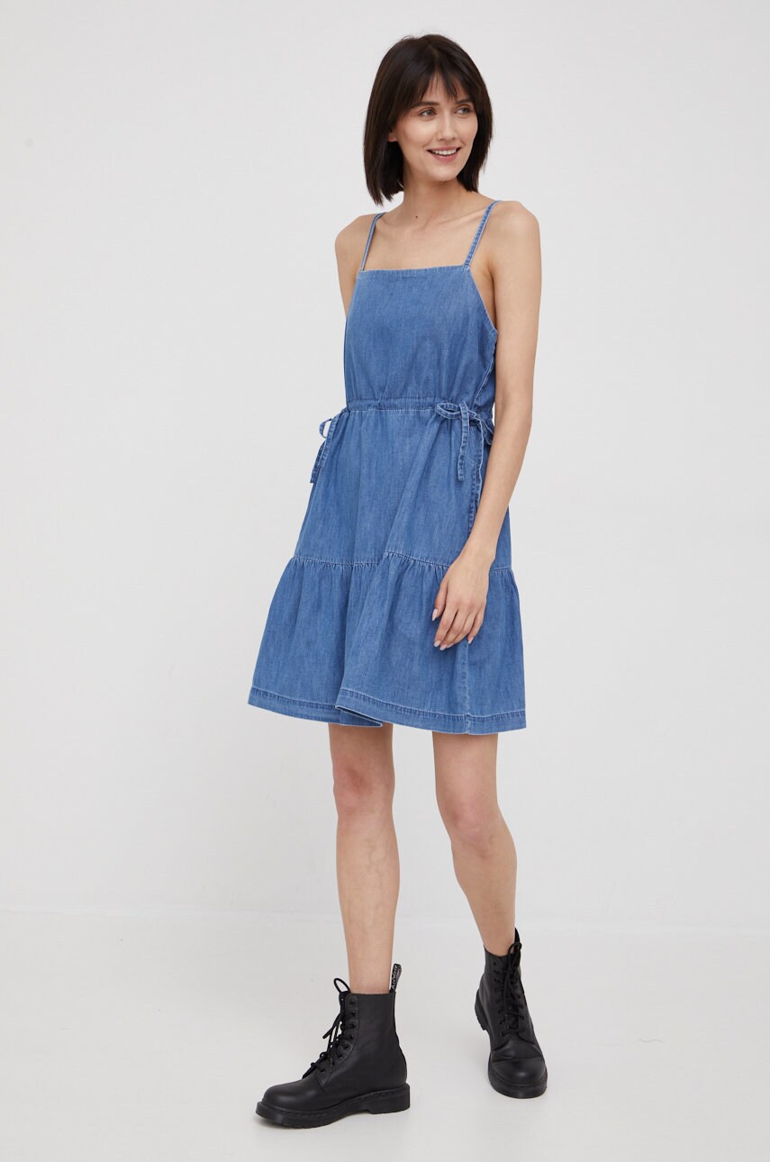 Gap rochie jeans mini, drept
