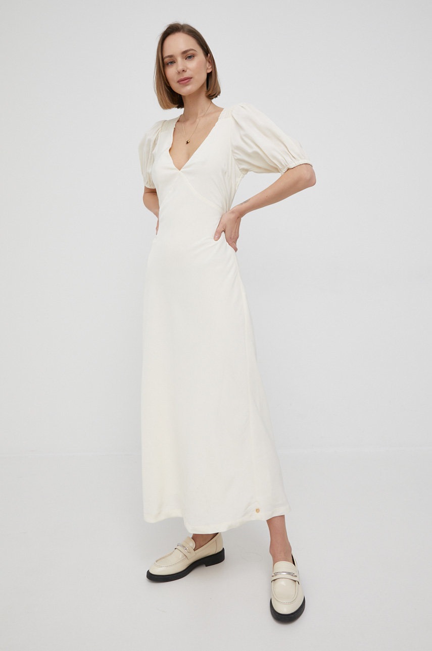 

Платье Scotch & Soda цвет бежевый maxi прямая