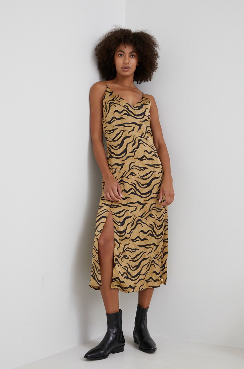 Scotch & soda rochie culoarea bej, mini, evazati