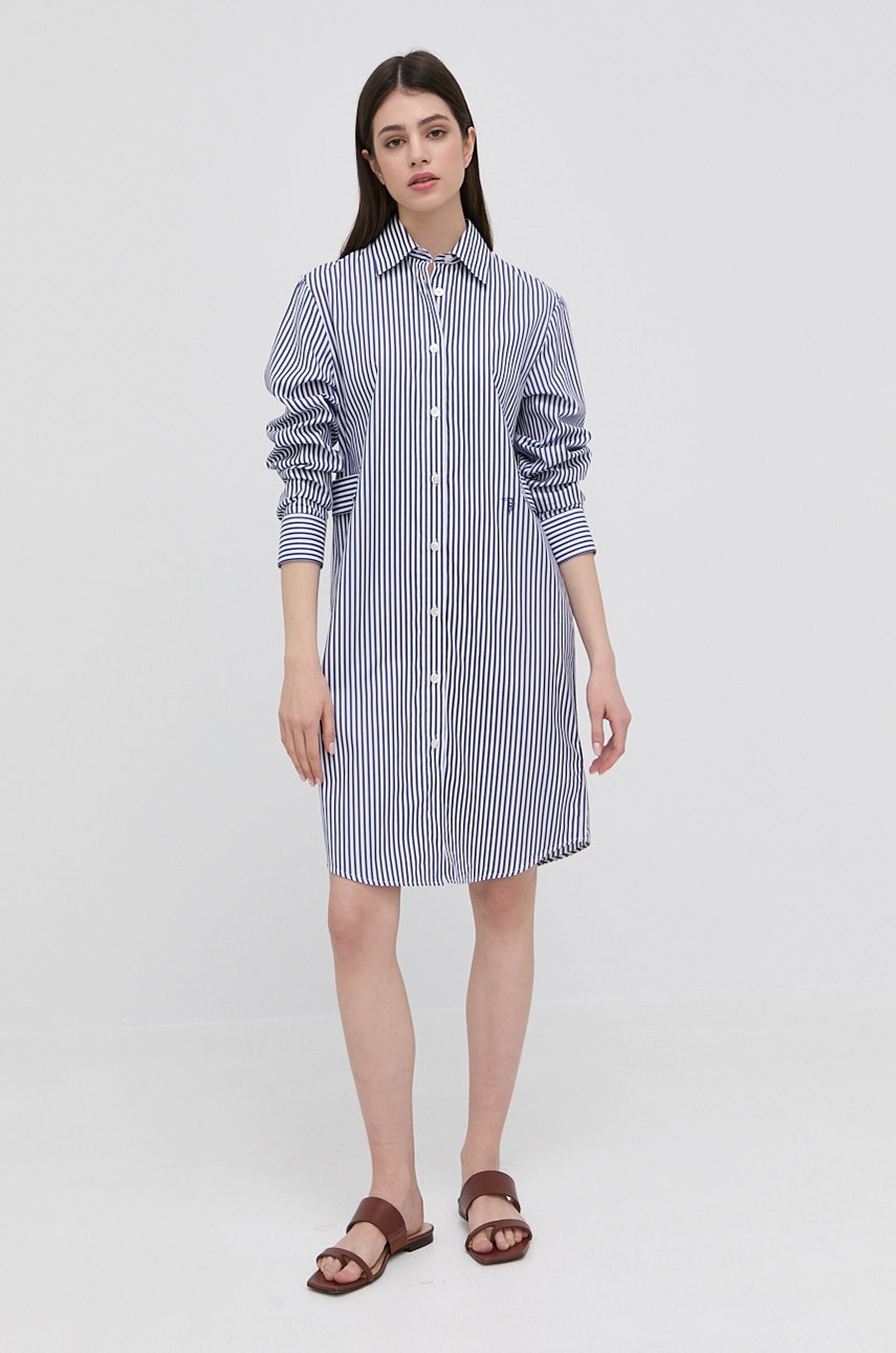 

Хлопковое платье Trussardi mini прямая