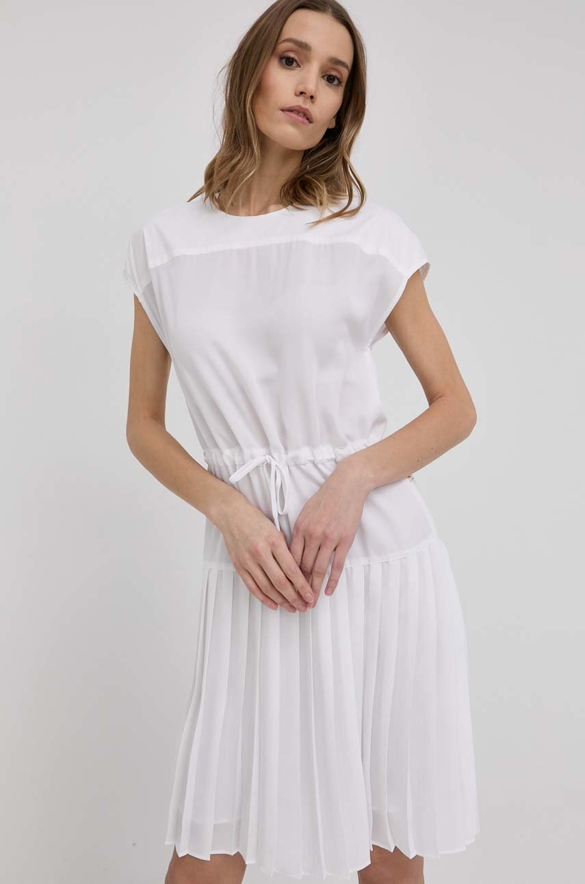

Сукня Trussardi колір білий mini розкльошена