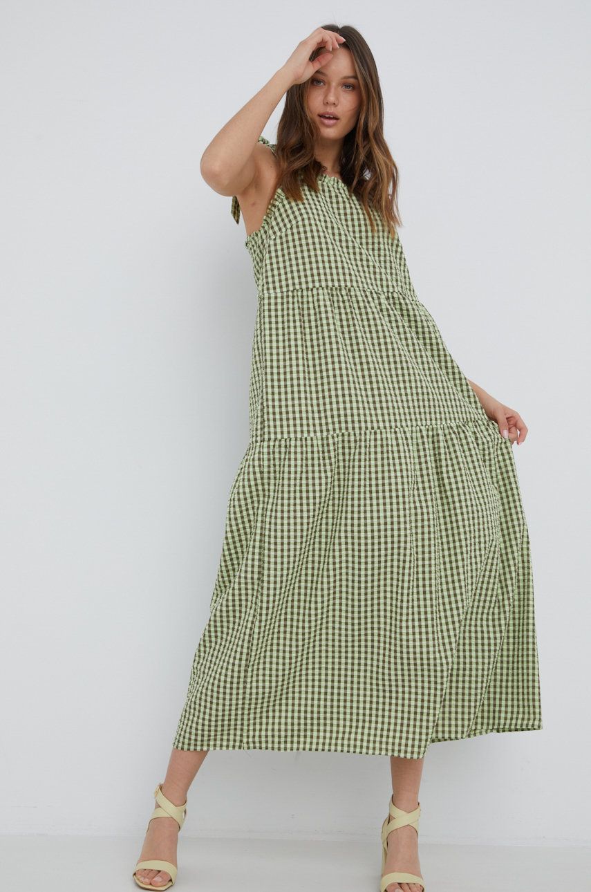 Noisy May rochie culoarea verde, maxi, evazati answear.ro imagine megaplaza.ro