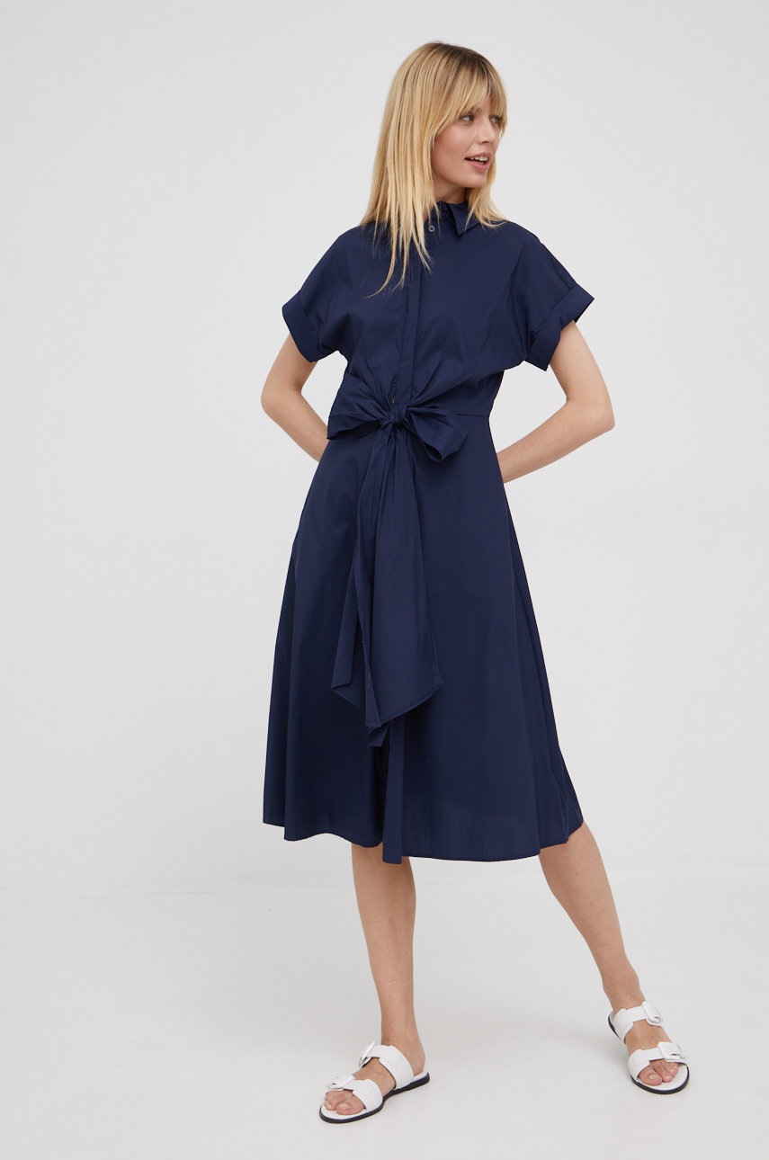 

Сукня Lauren Ralph Lauren колір синій mini розкльошена