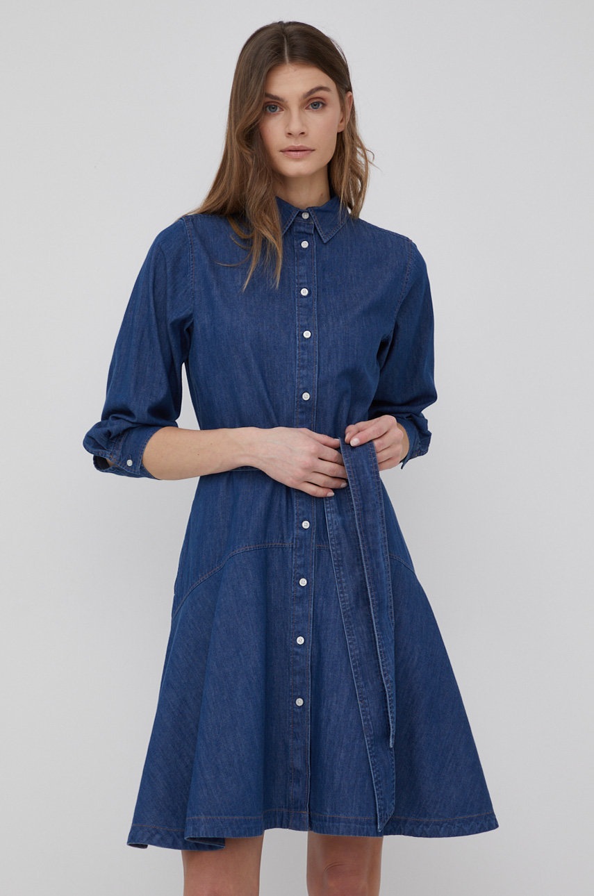 

Джинсова сукня Lauren Ralph Lauren mini розкльошена