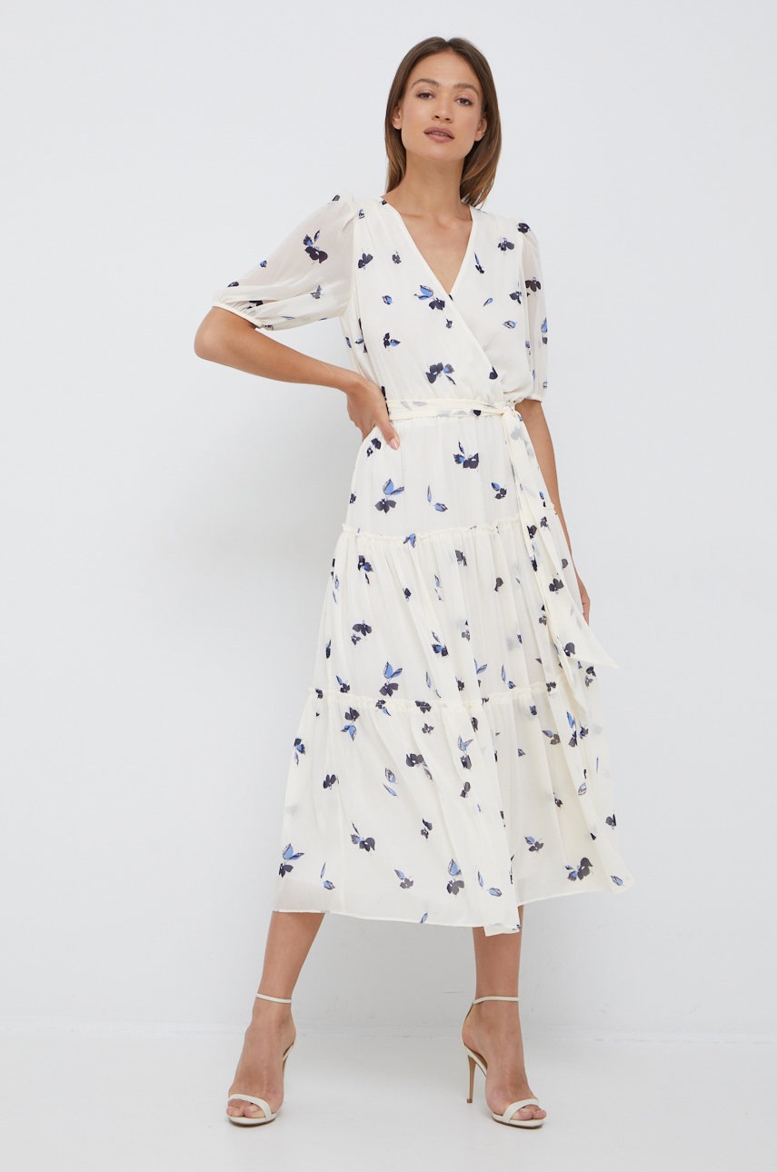 

Сукня Lauren Ralph Lauren колір бежевий maxi розкльошена