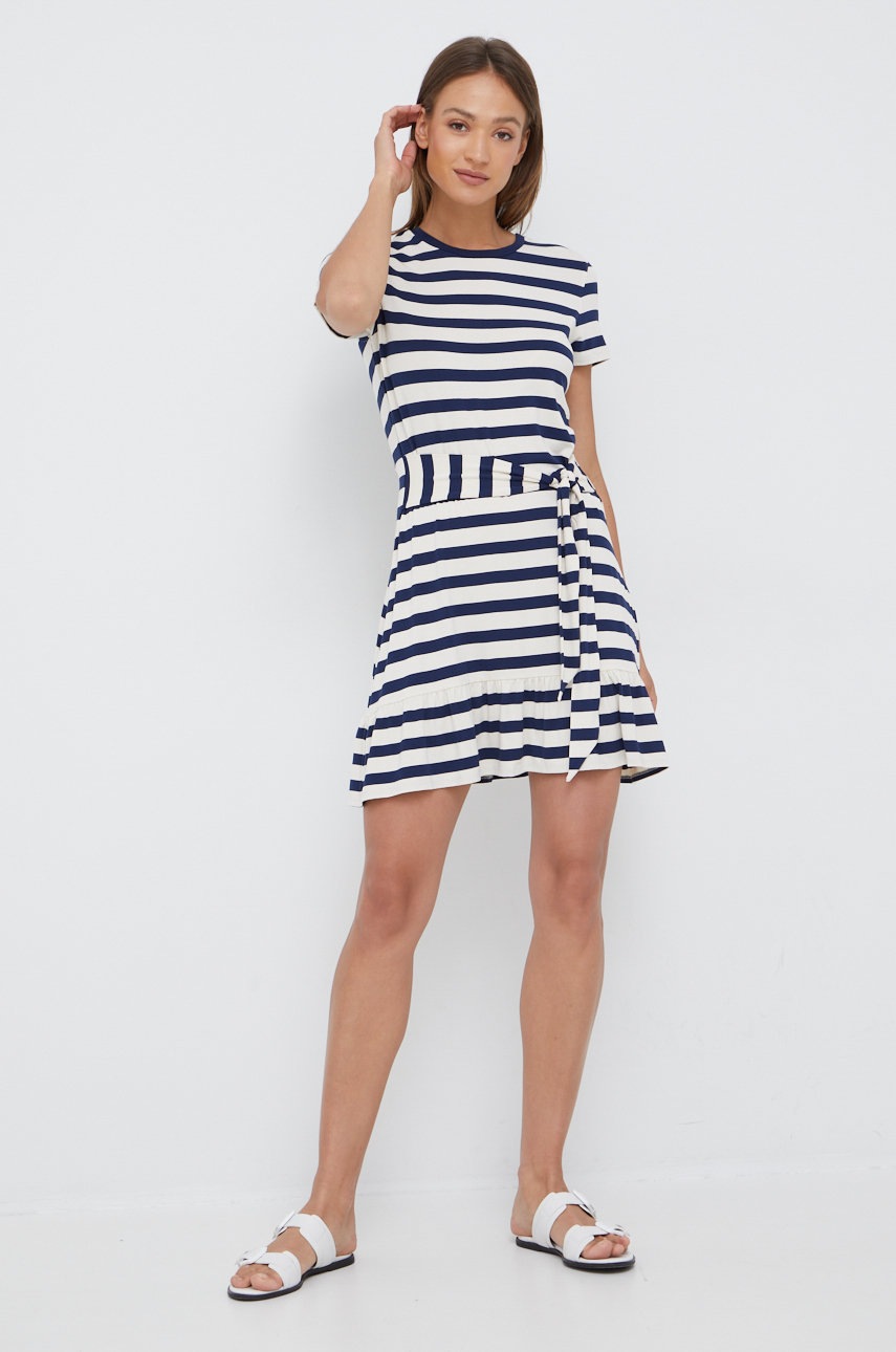 

Платье Lauren Ralph Lauren цвет бежевый mini облегающая